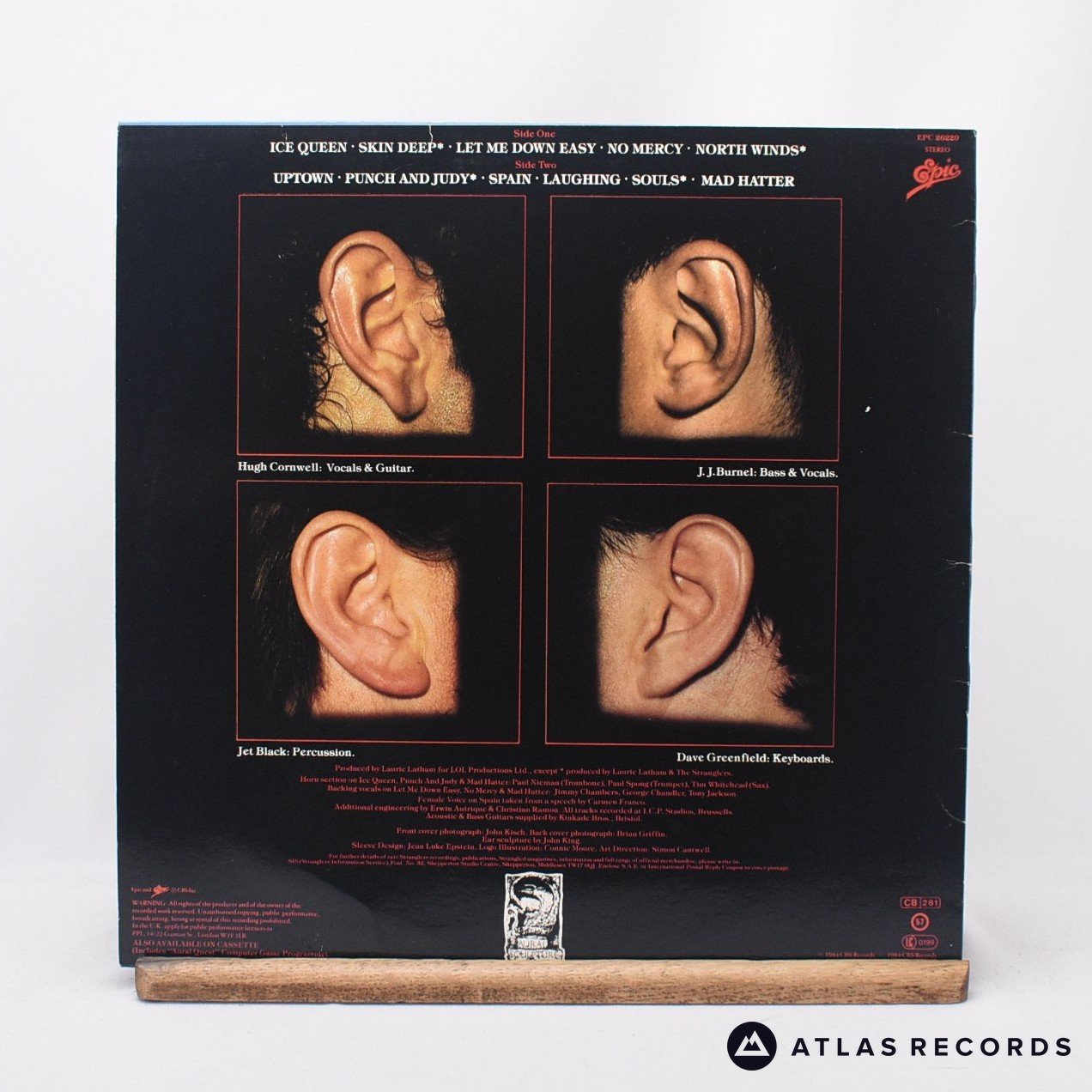 The Stranglers Aural Sculpture LP Vinyl Record EX/EX – Atlas Records
