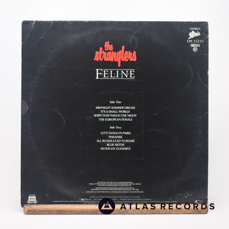 The Stranglers - Feline - Embossed Sleeve Lyric Sheet LP Vinyl Record - VG/VG+