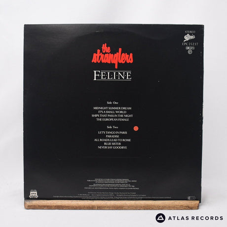 The Stranglers - Feline - Embossed Sleeve Lyric Sheet LP Vinyl Record - VG+/EX