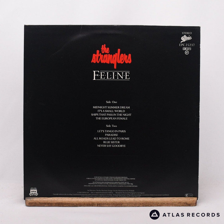 The Stranglers - Feline - Embossed Sleeve A1 B3 A2 LP + 7" Vinyl Record - VG+/EX