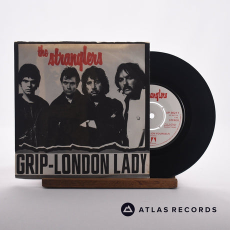 The Stranglers Grip 7" Vinyl Record - Front Cover & Record