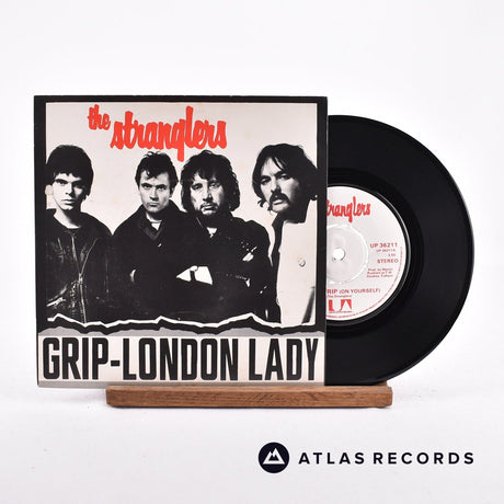 The Stranglers Grip 7" Vinyl Record - Front Cover & Record