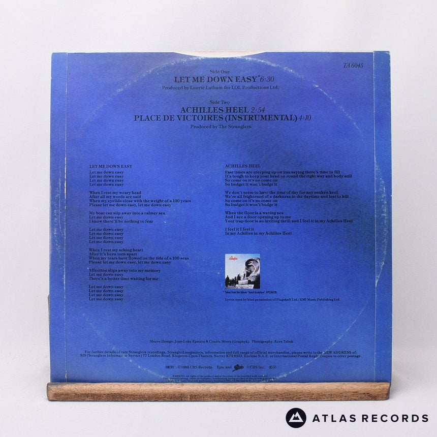 The Stranglers - Let Me Down Easy - 12" Vinyl Record - VG+/VG+