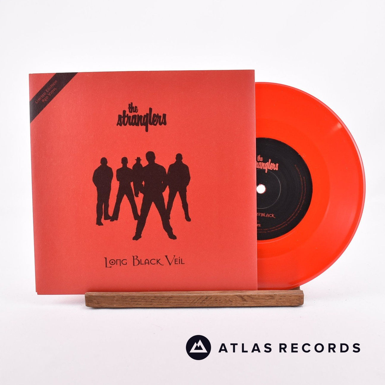 The Stranglers Long Black Veil 7" Vinyl Record - Front Cover & Record