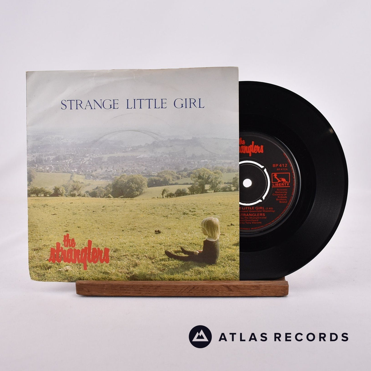 The Stranglers Strange Little Girl 7" Vinyl Record - Front Cover & Record
