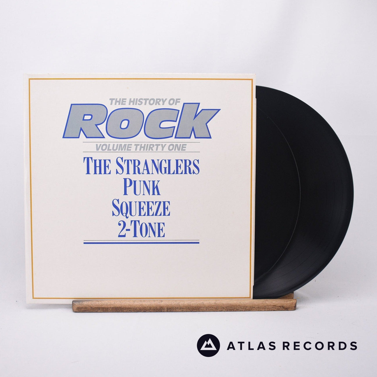 The Stranglers The History Of Rock 2 x LP Vinyl Record - Front Cover & Record