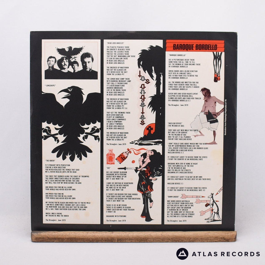 The Stranglers - The Raven - Lenticular Cover A-1 B-1 LP Vinyl Record - EX/EX