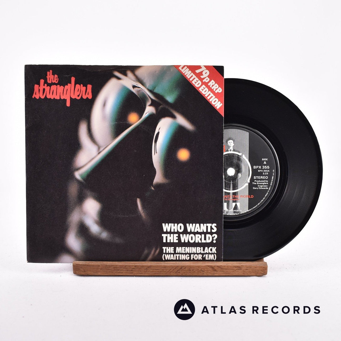 The Stranglers Who Wants The World? 7" Vinyl Record - Front Cover & Record
