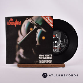 The Stranglers Who Wants The World? 7" Vinyl Record - Front Cover & Record