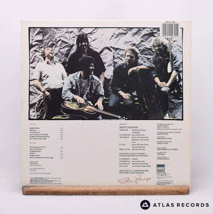 The Stu Page Band - The Stu Page Band - LP Vinyl Record - EX/EX