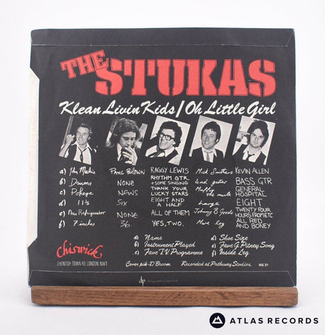 The Stukas - Klean Livin Kids - 7" Vinyl Record - EX/VG+