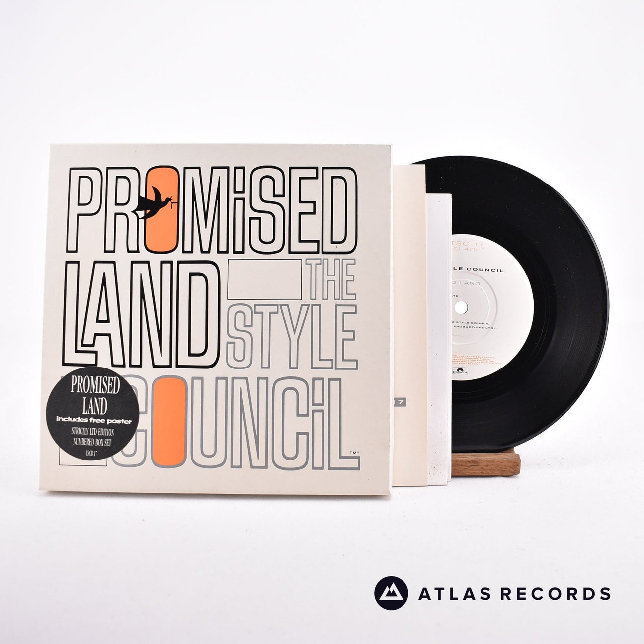 The Style Council Promised Land 7" Box Set Vinyl Record - Front Cover & Record