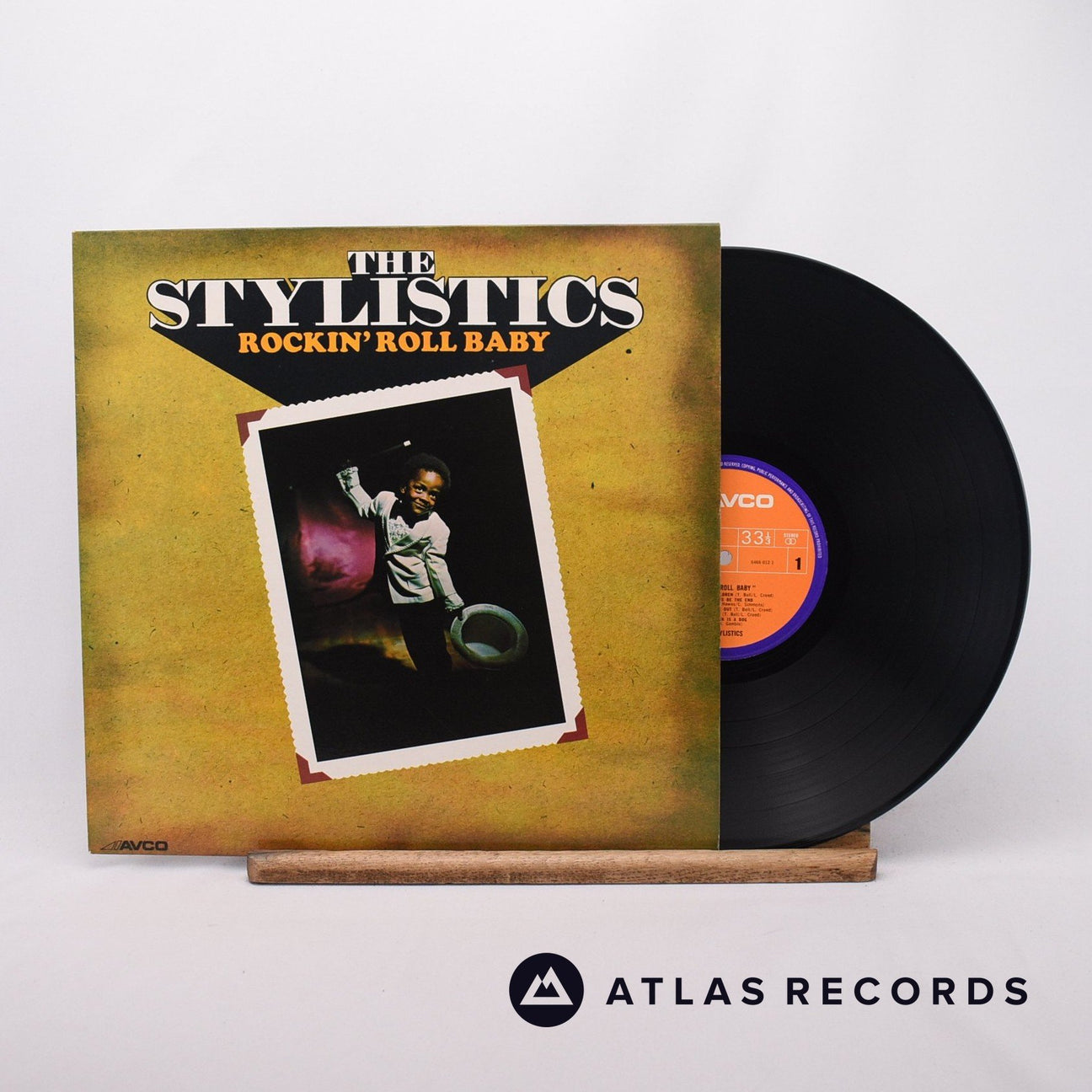 The Stylistics Rockin' Roll Baby LP Vinyl Record - Front Cover & Record