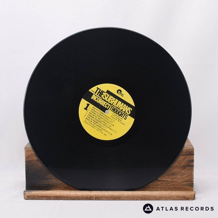 The Subhumans - Incorrect Thoughts - A B LP Vinyl Record - VG+/EX