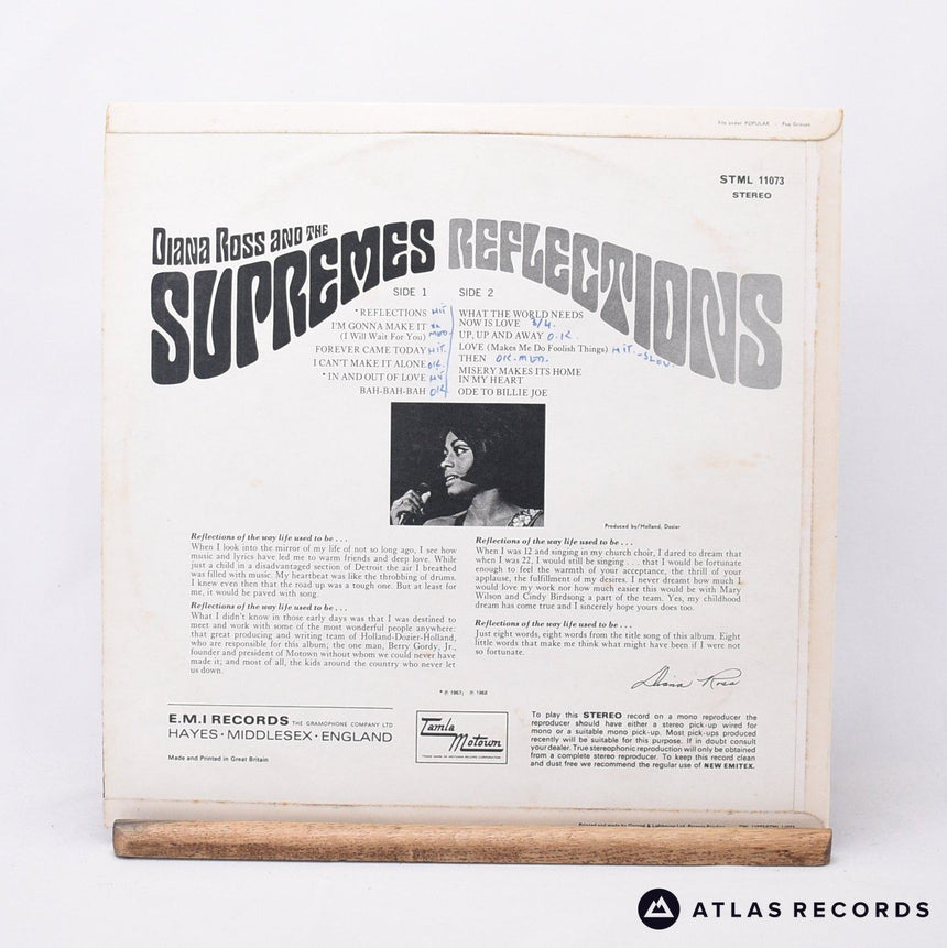The Supremes - Reflections - LP Vinyl Record - VG+/EX
