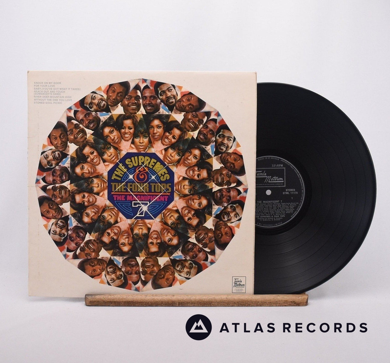 The Supremes The Magnificent 7 LP Vinyl Record - Front Cover & Record