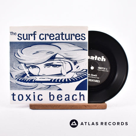 The Surf Creatures Toxic Beach 7" Vinyl Record - Front Cover & Record