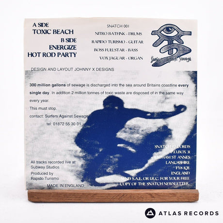 The Surf Creatures - Toxic Beach - 7" Vinyl Record - EX/EX