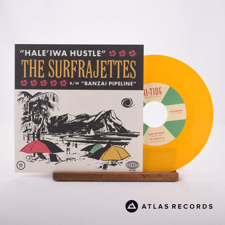 The Surfrajettes Hale’iwa Hustle 7" Vinyl Record - Front Cover & Record