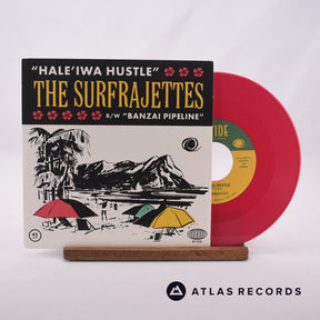 The Surfrajettes Hale’iwa Hustle 7" Vinyl Record - Front Cover & Record