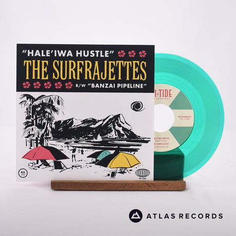 The Surfrajettes Hale’iwa Hustle 7" Vinyl Record - Front Cover & Record
