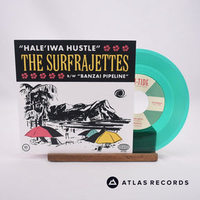 The Surfrajettes Hale’iwa Hustle 7" Vinyl Record - Front Cover & Record
