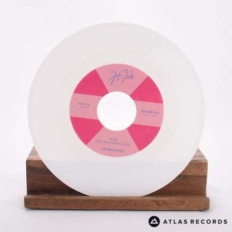 The Surfrajettes - Party Line - White 7" Vinyl Record - NM/NM