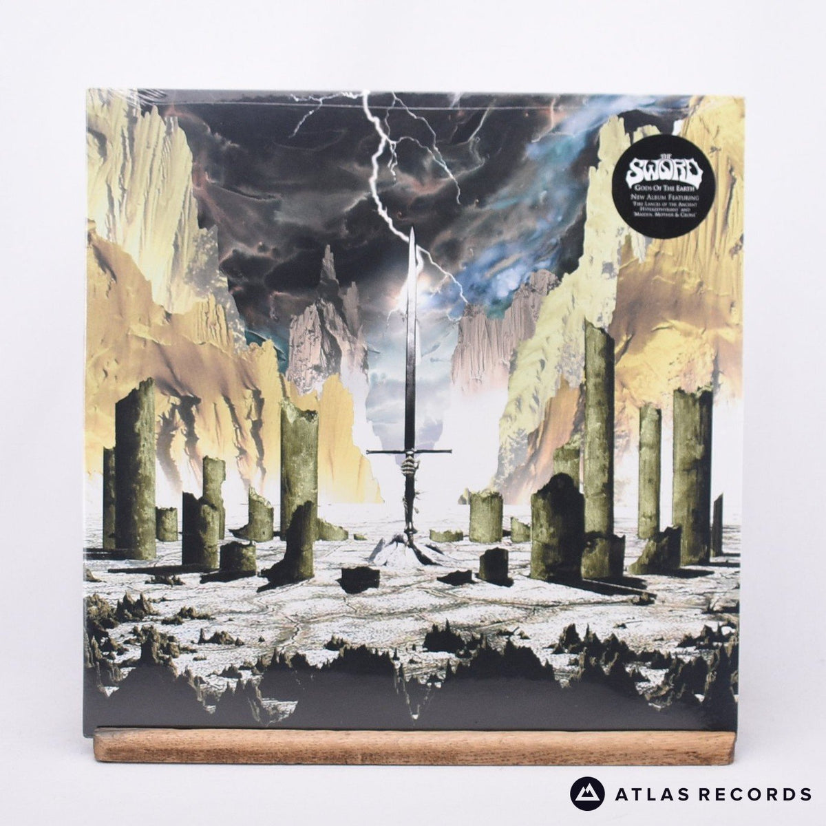 The Sword Gods Of The Earth LP Vinyl Record - Front Cover & Record