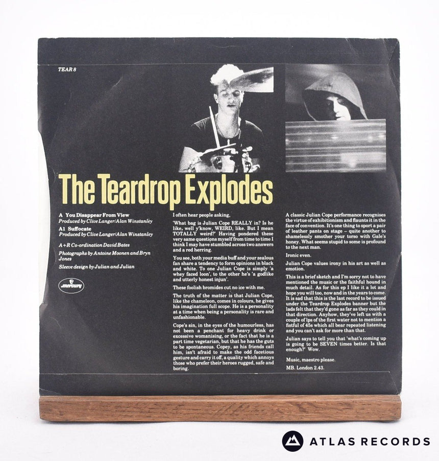 The Teardrop Explodes - You Disappear From View - 7" Vinyl Record - VG+/EX