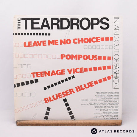 The Teardrops - In And Out Of Fashion - Insert 12" Vinyl Record - VG+