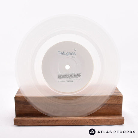 The Tears - Refugees - Clear Limited Edition 7" Vinyl Record - NM/NM