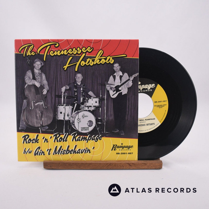 The Tennessee Hotshots Rock 'N' Roll Rampage 7" Vinyl Record - Front Cover & Record