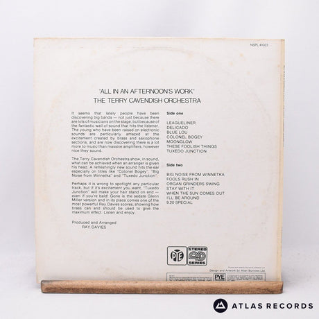 The Terry Cavendish Orchestra - All In An Afternoon's Work - LP Vinyl Record