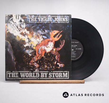 The Three Johns The World By Storm LP Vinyl Record - Front Cover & Record