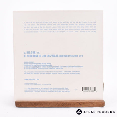 The Thrills - Big Sur - Blue 7" Vinyl Record - EX/NM