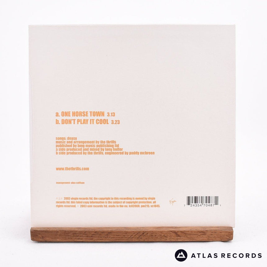 The Thrills - One Horse Town - Yellow Signed 7" Vinyl Record - NM/NM