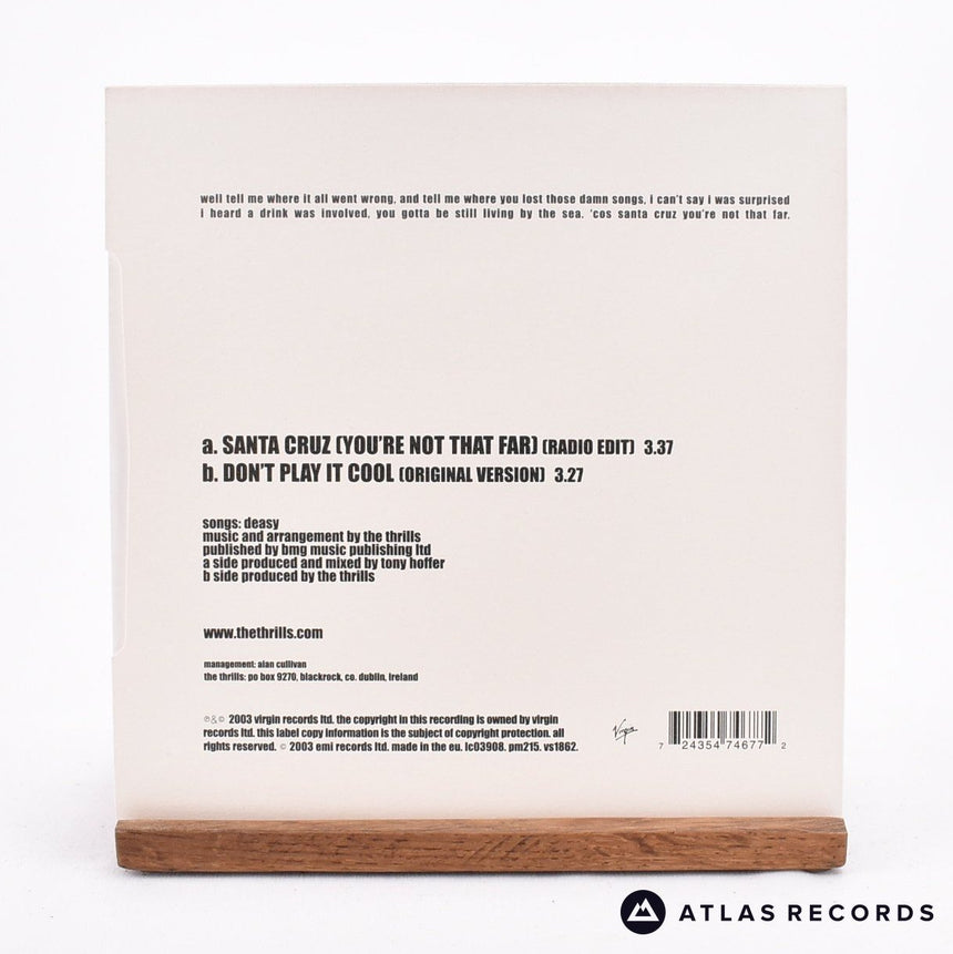 The Thrills - Santa Cruz - 7" Vinyl Record - NM/NM