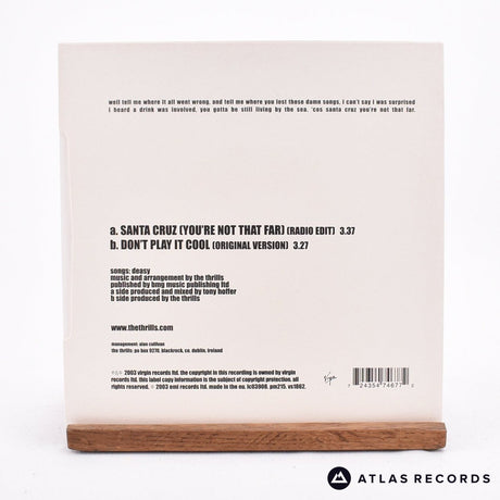 The Thrills - Santa Cruz - 7" Vinyl Record - NM/NM