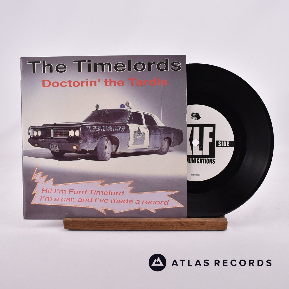 The Timelords Doctorin' The Tardis 7" Vinyl Record - Front Cover & Record