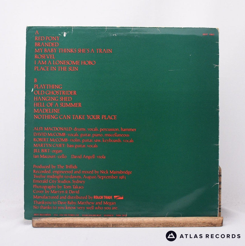 The Triffids - Treeless Plain - Lyric Sheet LP Vinyl Record - VG+/EX