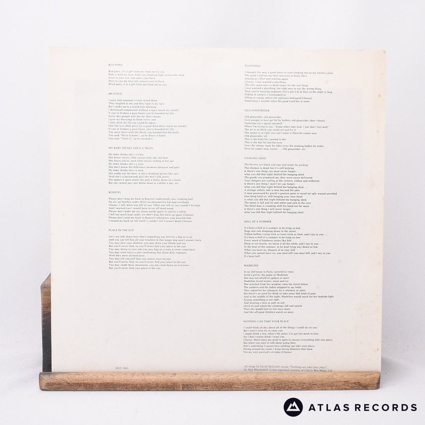 The Triffids - Treeless Plain - Lyric Sheet LP Vinyl Record - VG+/EX