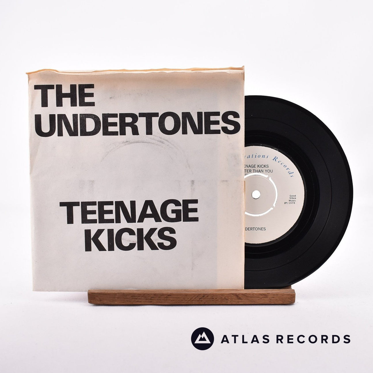 The Undertones Teenage Kicks 7" Vinyl Record - Front Cover & Record
