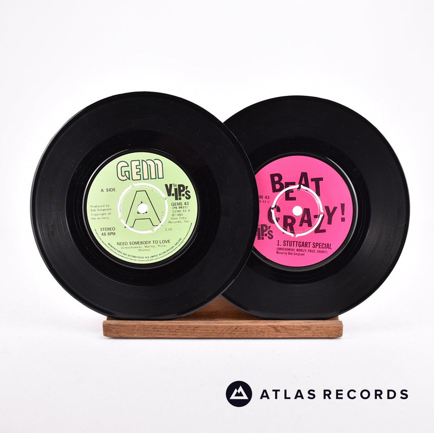 The V.I.P.'s - Need Somebody To Love - 2 x 7" EP Vinyl Record - VG/EX