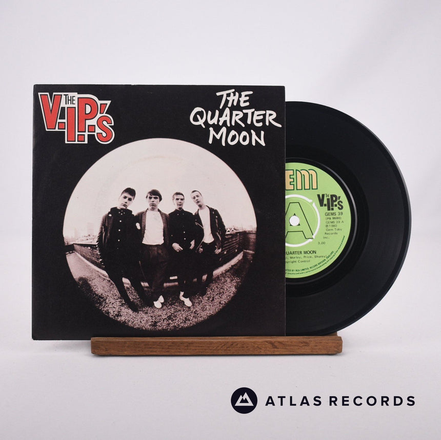 The V.I.P.'s The Quarter Moon 7" Vinyl Record - Front Cover & Record