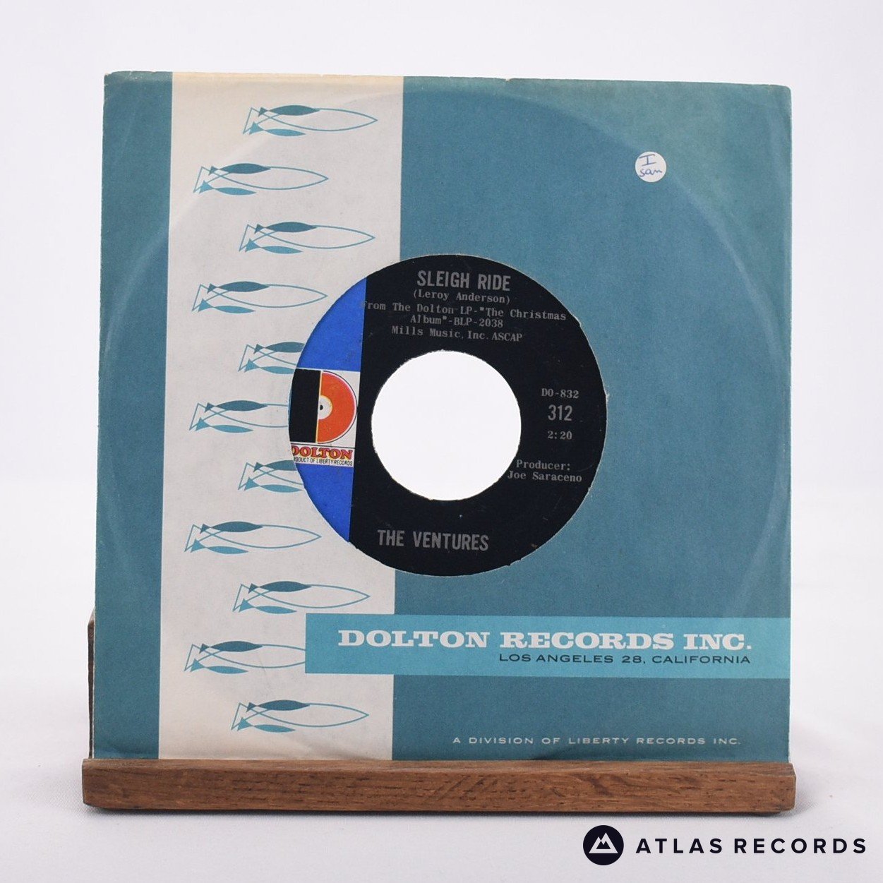 The Ventures Sleigh Ride 7" Vinyl Record - In Sleeve