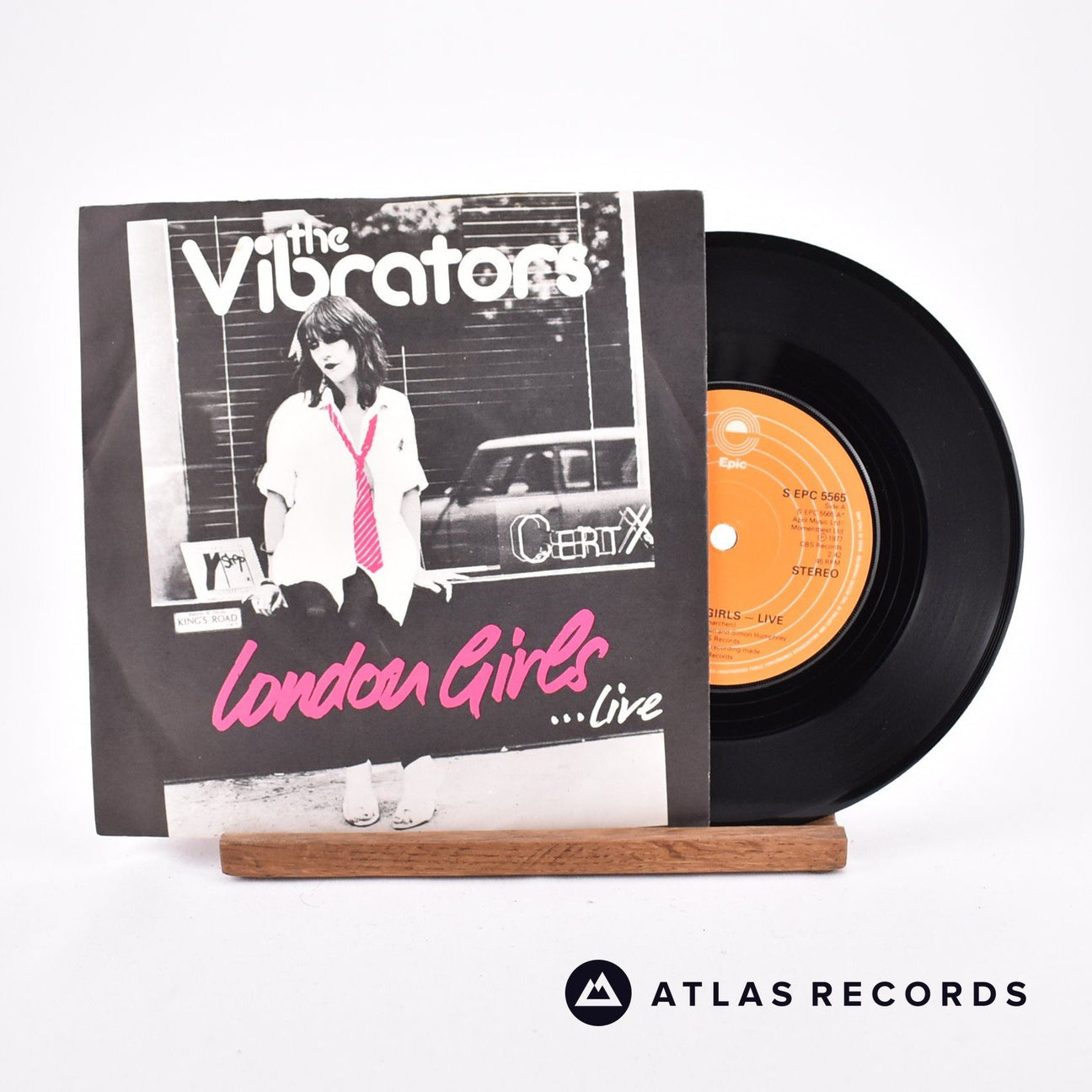 The Vibrators London Girls ... Live 7" Vinyl Record - Front Cover & Record