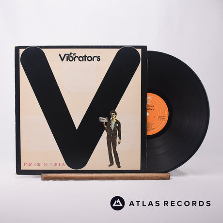 The Vibrators Pure Mania LP Vinyl Record - Front Cover & Record