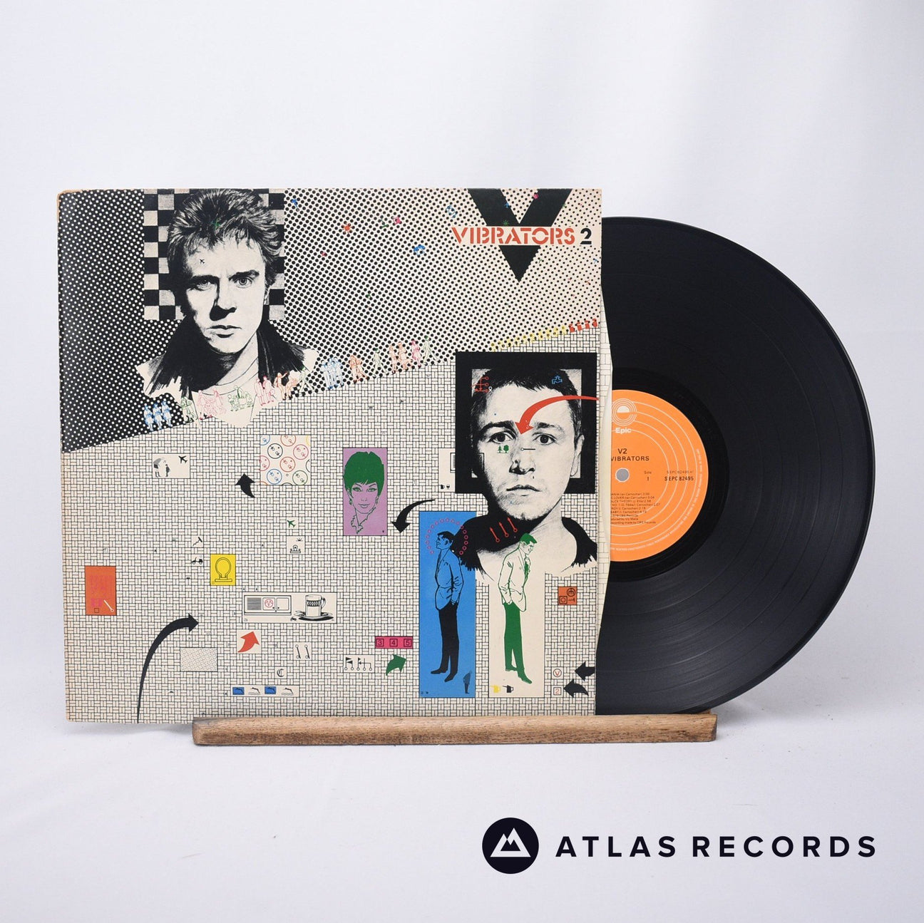 The Vibrators V2 LP Vinyl Record - Front Cover & Record