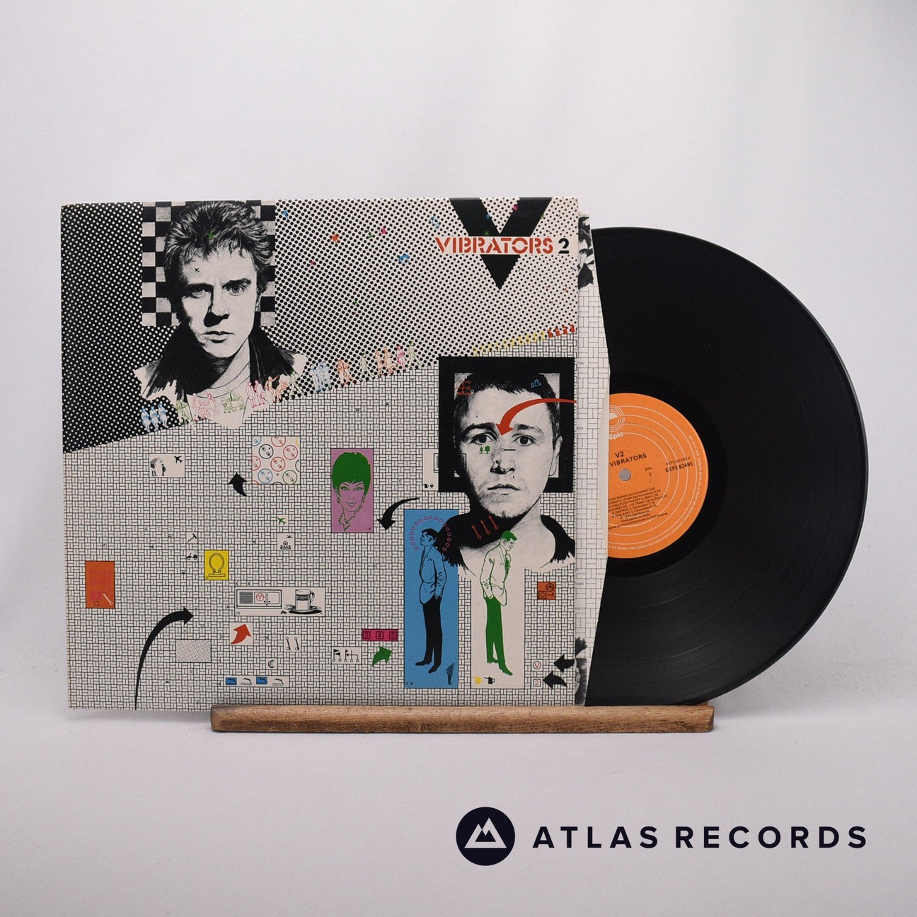 The Vibrators V2 LP Vinyl Record - Front Cover & Record