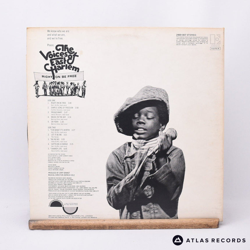 The Voices Of East Harlem - Right On Be Free - Gatefold LP Vinyl Record - EX/VG+